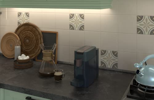 Kapselmaschine – Kompatibel mit Aldi Expressi & Espresto, 19 Bar, Schwarz-Kupfer