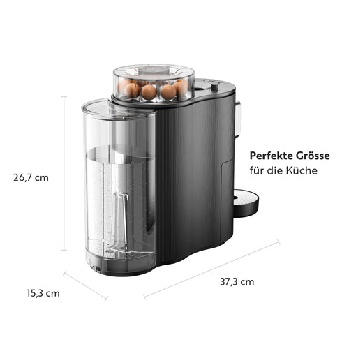 Globe Kaffeemaschine – Innovatives System für Coffee Balls, 19 Bar, Nachhaltig & Leise, Schwarz
